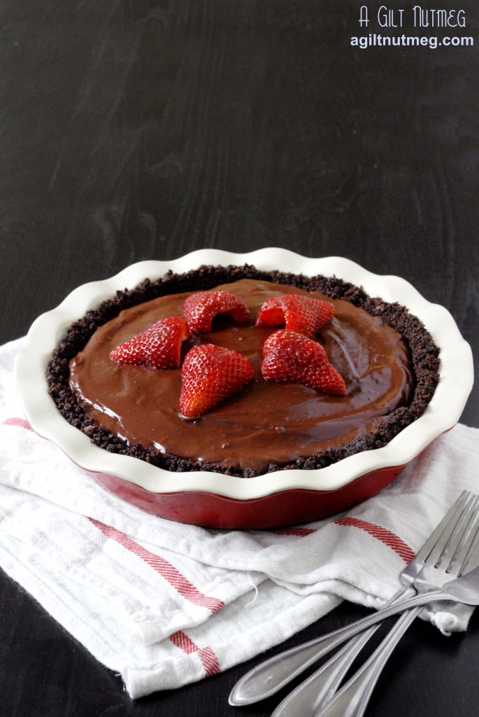 chocolate strawberry pie